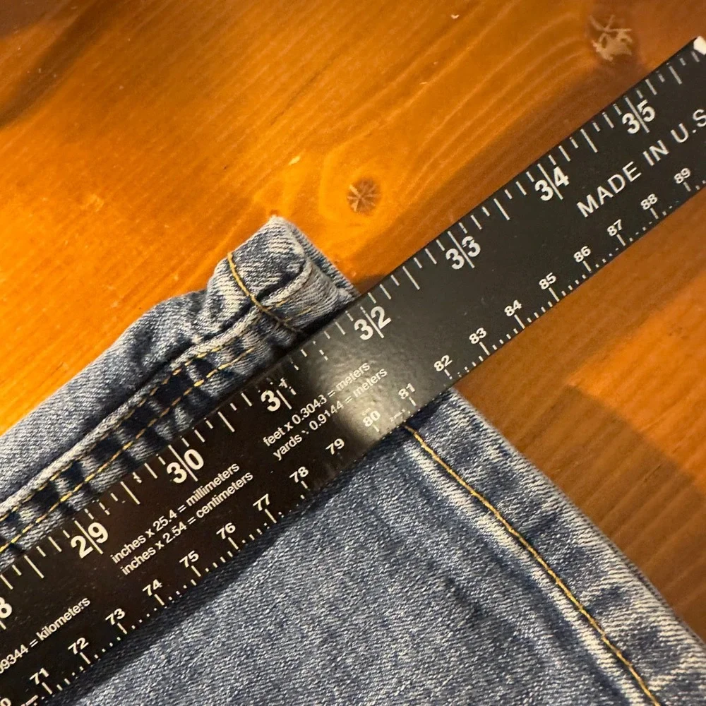 Levi's 511 Slim Fit Jeans Mens 38x32 Blue Denim Stretch Casual Baggy Streetwear
